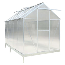 Load image into Gallery viewer, Polycarbonate house, Heavy Duty Outdoor Aluminum Walk-In House Kit With Rain Gutter, Vent And Door For Backyard Garden