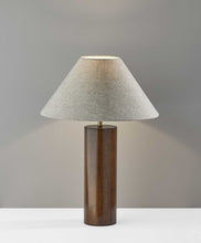 Load image into Gallery viewer, Wood Block Table Lamp - Canopy Walnut