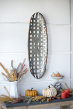 Load image into Gallery viewer, Metal Wall Art With Grid Pattern - Silver