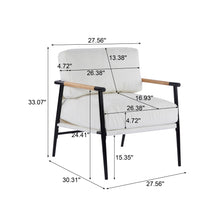Load image into Gallery viewer, Modern Accent Chair With Plush Cushions, Cozy Seating