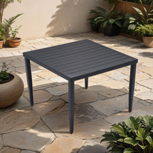 Load image into Gallery viewer, Outdoor Patio Dining Table With Tapered Feet & Umbrella Hole
