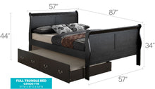 Load image into Gallery viewer, Elegant Trundle Bed With Timeless Charm