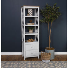 Load image into Gallery viewer, Delaney - 4 Shelf Bookcase With Top Storage Tower - White