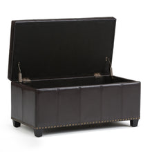 Load image into Gallery viewer, Amelia - Transitional Storage Ottoman Bench