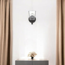 Load image into Gallery viewer, One Light Glass Shade Wall Sconce - Antique Bronze