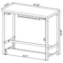 Load image into Gallery viewer, Tonneson - Bar Table With Trestle Base And Wine Storage - White
