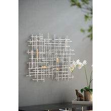 Load image into Gallery viewer, Iron Wall Decor - White / Gold