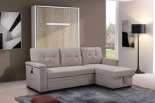 Load image into Gallery viewer, Ashlyn - Reversible Sleeper Sectional Sofa With Storage Chaise, USB Charging Ports And Pocket