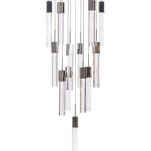 Load image into Gallery viewer, Metal Multi Light Dimmable Chandelier With Clear Shades - Silver