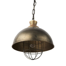 Load image into Gallery viewer, Metal Dome Hanging Light - Distressed Bronze