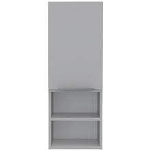 Load image into Gallery viewer, 12" White Laminate Accent Cabinet With Two Shelves