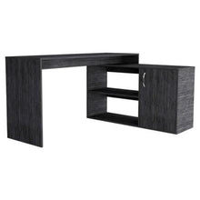 Load image into Gallery viewer, 60" Gray L Shape Computer Desk