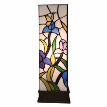 Load image into Gallery viewer, 18" Tiffany Style Floral Dark Brown Base Table Lamp