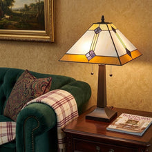 Load image into Gallery viewer, 21" Dark Brown Metal Two Light Candlestick Table Lamp With Beige Shade
