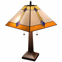 Load image into Gallery viewer, 21" Dark Brown Metal Two Light Candlestick Table Lamp With Beige Shade