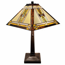Load image into Gallery viewer, 22" Dark Brown Metal Two Light Candlestick Table Lamp With Beige Shade