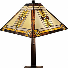 Load image into Gallery viewer, 22" Dark Brown Metal Two Light Candlestick Table Lamp With Beige Shade