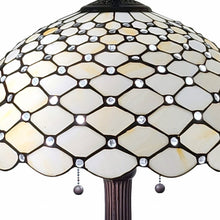 Load image into Gallery viewer, 23" Dark Brown Metal Two Light Candlestick Table Lamp With White Shade