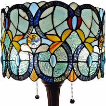 Load image into Gallery viewer, 22" Dark Brown Metal Two Light Candlestick Table Lamp With Green Shade