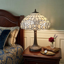 Load image into Gallery viewer, 23" Dark Brown Metal Two Light Candlestick Table Lamp With White Shade
