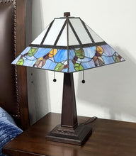 Load image into Gallery viewer, 22" Dark Brown Metal Two Light Candlestick Table Lamp With White Shade