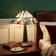 Load image into Gallery viewer, 22" Dark Brown Metal Two Light Candlestick Table Lamp With White Shade