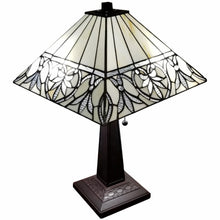 Load image into Gallery viewer, 22" Dark Brown Metal Two Light Candlestick Table Lamp With White Shade
