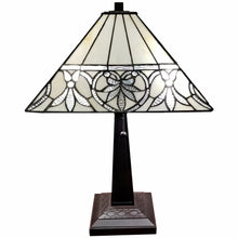 Load image into Gallery viewer, 22" Dark Brown Metal Two Light Candlestick Table Lamp With White Shade