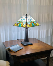 Load image into Gallery viewer, 22" Dark Brown Metal Two Light Candlestick Table Lamp With White Shade