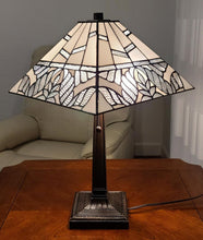 Load image into Gallery viewer, 22" Dark Brown Metal Two Light Candlestick Table Lamp With White Shade