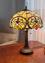 Load image into Gallery viewer, 23" Dark Brown Metal Two Light Candlestick Table Lamp With White Shade
