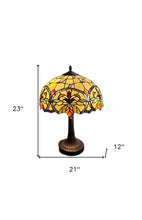 Load image into Gallery viewer, 23" Dark Brown Metal Two Light Candlestick Table Lamp With White Shade
