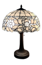 Load image into Gallery viewer, 23" Dark Brown Metal Two Light Candlestick Table Lamp With White Shade