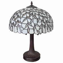 Load image into Gallery viewer, 23" Dark Brown Metal Two Light Candlestick Table Lamp With White Shade
