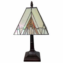 Load image into Gallery viewer, 15" Dark Brown Metal Candlestick Table Lamp With Beige Shade