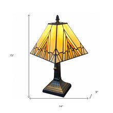 Load image into Gallery viewer, 15" Dark Brown Metal Candlestick Table Lamp With Beige Shade