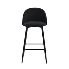 Load image into Gallery viewer, Steel Low Back Counter Height Bar Chairs (Set of 2) - Blue / Black