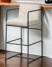 Load image into Gallery viewer, Iron Counter Height Bar Chair - Beige