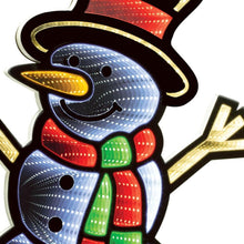 Load image into Gallery viewer, Christmas Snowman Tabletop Sign With LED (633777) - White / Red / Green