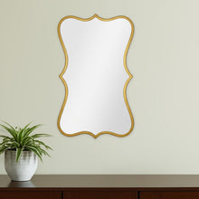 Load image into Gallery viewer, 32" Antiqued Metal Scalloped Accent Mirror - Bronze