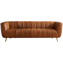 Load image into Gallery viewer, Ava - Sofa - Gold / Tan