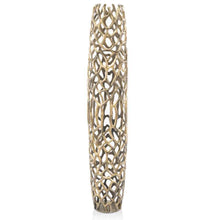 Load image into Gallery viewer, Twigs Cylinder Floor Vase (354653) - Gold