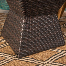 Load image into Gallery viewer, Outdoor Wicker End Table - Brown Multi
