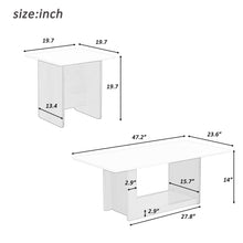 Load image into Gallery viewer, Small Square Coffee Table With End Table (Set of 2)
