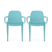 Load image into Gallery viewer, Roxanne - Outdoor Stacking Dining Armchair (Set of 2)