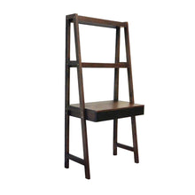 Load image into Gallery viewer, Ladder Desk, Ladder Style Display Shelf - Natural Wood / Brown