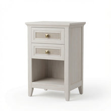 Load image into Gallery viewer, Nightstands With 2 Drawers, Bedside Tables For Small Spaces (Set of 2) - White