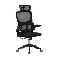 Load image into Gallery viewer, High Back Ergonomic Swivel Rolling Office Chair With Tilt Function, 3D Headrest, Lumbar Support - Black