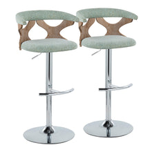 Load image into Gallery viewer, Gardenia - Contemporary Adjustable Barstool With Swivel / Rounded T Footrest (Set of 2)