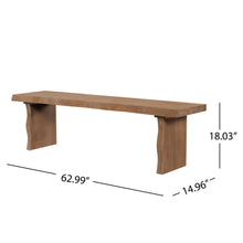 Load image into Gallery viewer, Indoor Dining Bench, Fits 3 People - Pine